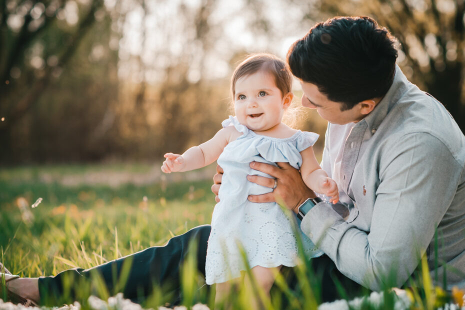 Papa mit Baby